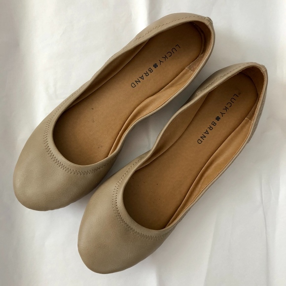 Lucky Brand Shoes - Lucky Brand Emmie Leather Scrunch Ballet Flats